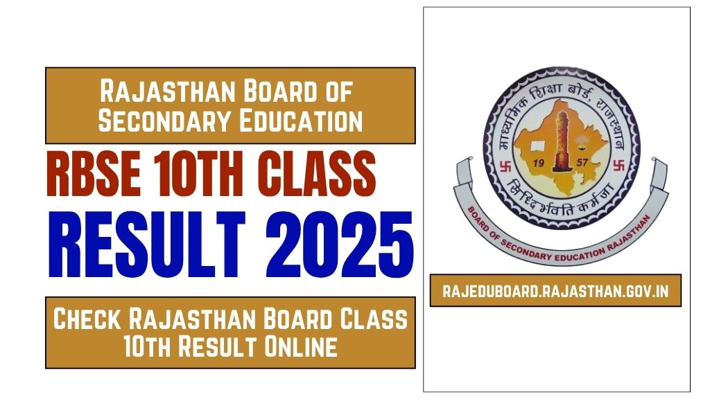 RBSE 10th Class Result 2025